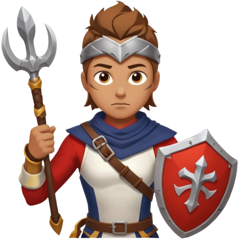 An emoji representing the "ironman challenge" for an Albion Online mmorpg character who crafts everything themselves the hard way, and does not buy or sell items in-game. Think of ironman marathons as a guiding principle. Less of the "iron", more of the marathons and hard work / effort. emoji