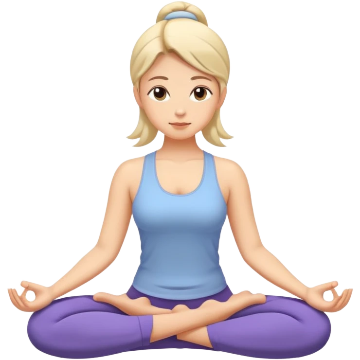 female Gentle Yoga emoji