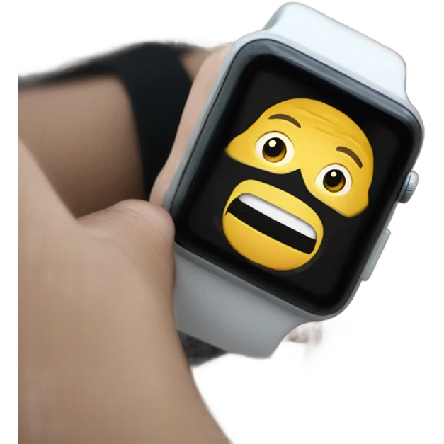 apple watch on the hand emoji