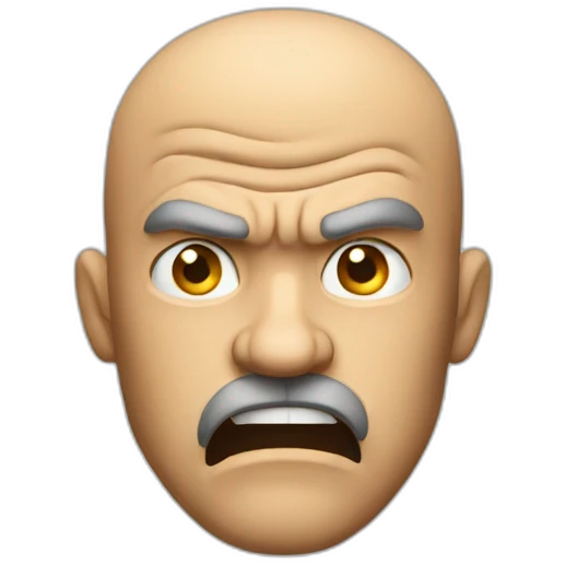 Angry man emoji