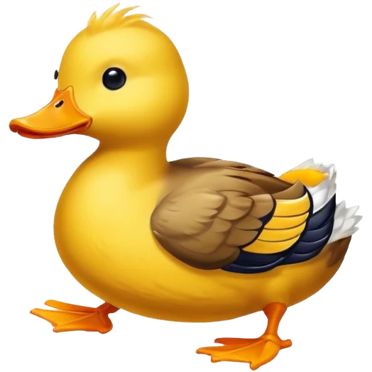Duck wearing nike dunks emoji