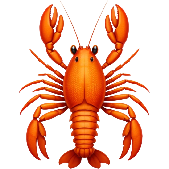 crayfish simple expressive emoji