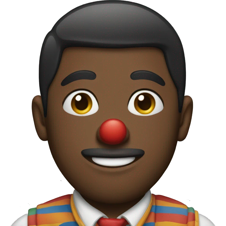 guy with clown makeup emoji