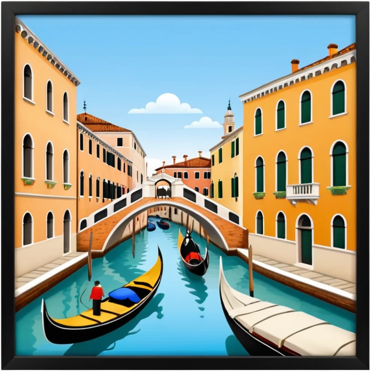 Rialtobron i Venedig emoji