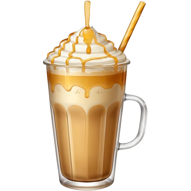 Ice latte honey salt non whipping  emoji