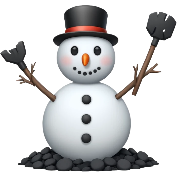 snowman stick arms  emoji