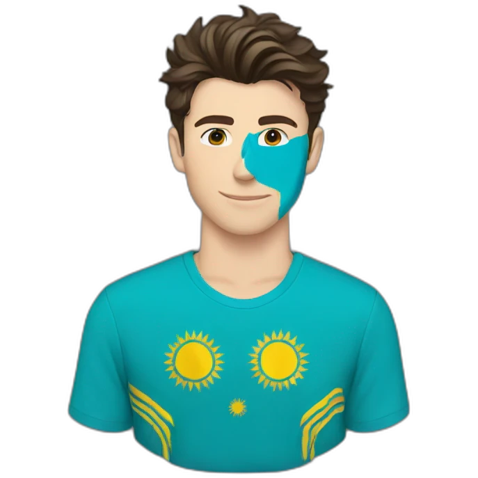 Shawn Mendes with Kazakhstan flag emoji
