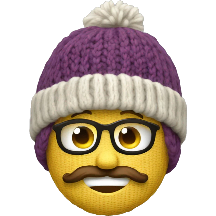 knitted winter hat emoji