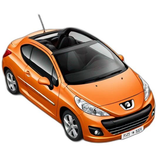 peugeot-207CC-orange emoji