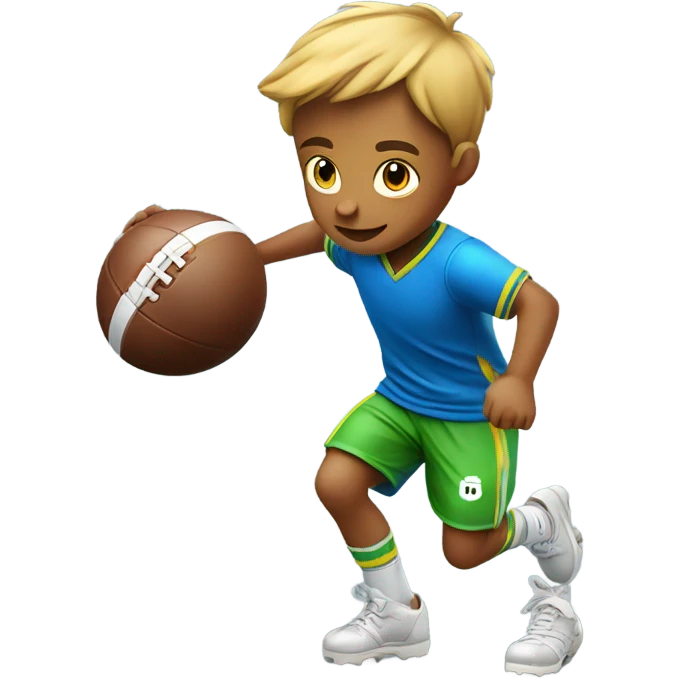 boy playing football  emoji