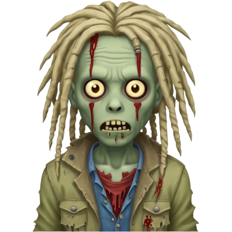 zombie with dreads emoji