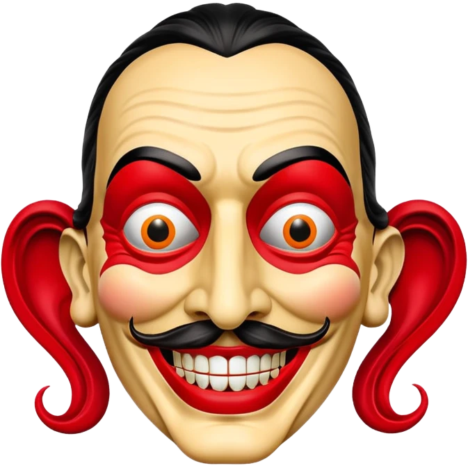 Dali mask from Money Heist emoji