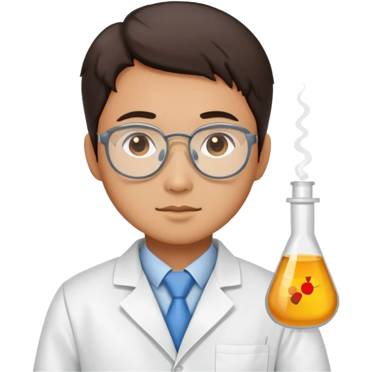super realistic Chinese scientist emoji