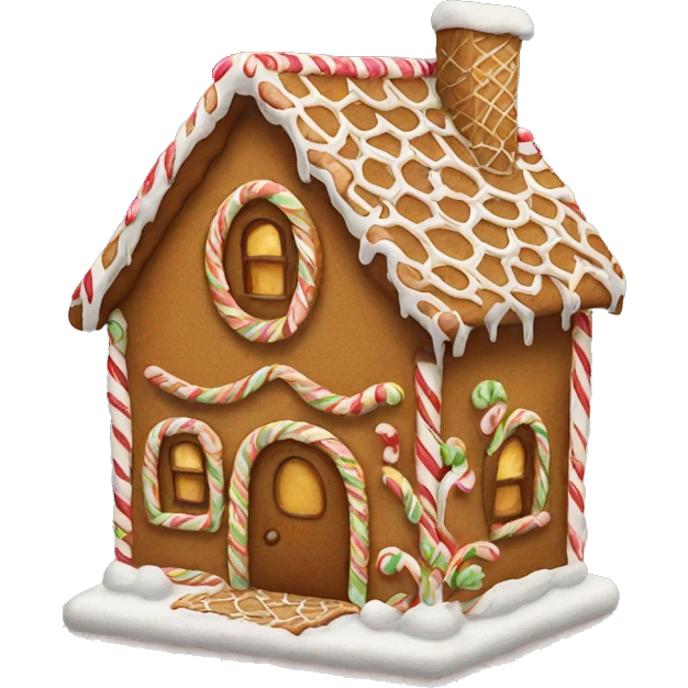 Gingerbread house emoji