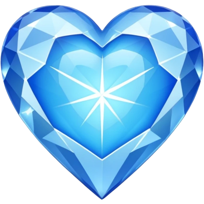 blue heart with a diamond pattern emoji