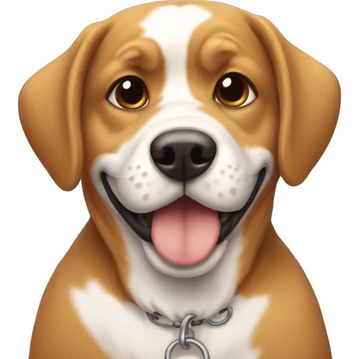Cão chupando manga  emoji