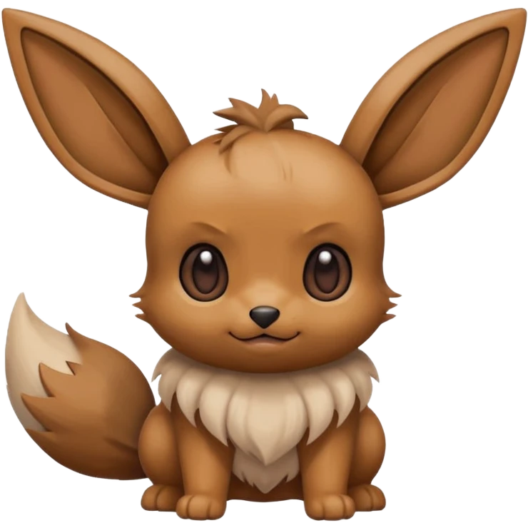 Eevee de Pokémon con expresión de resignación, cubriéndose la cara con la pata, estilo emoji divertido emoji