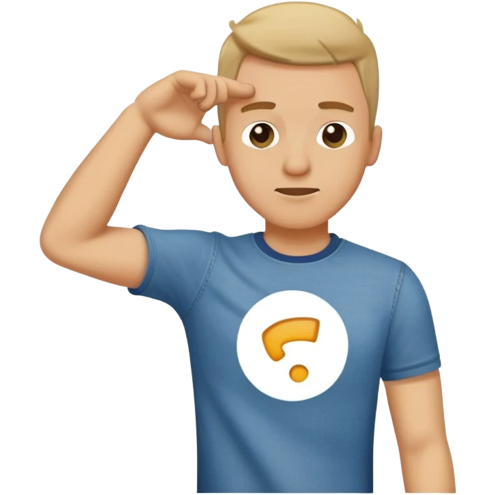 male dabbing emoji