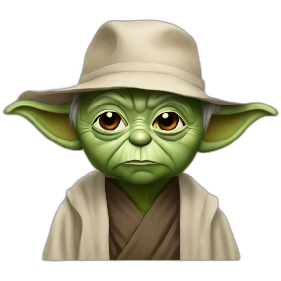 Maître Yoda en train de fume emoji