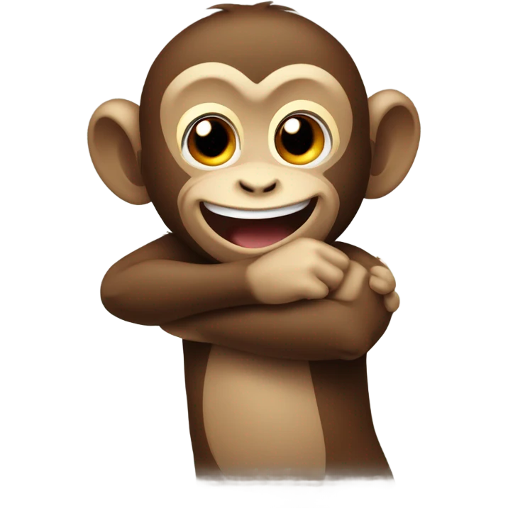 monkey hugging a person  emoji