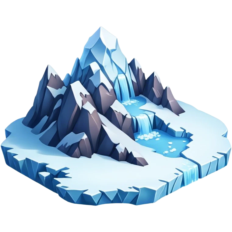 island, Glacier, ice emoji