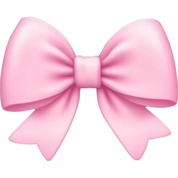 Baby pink bow emoji