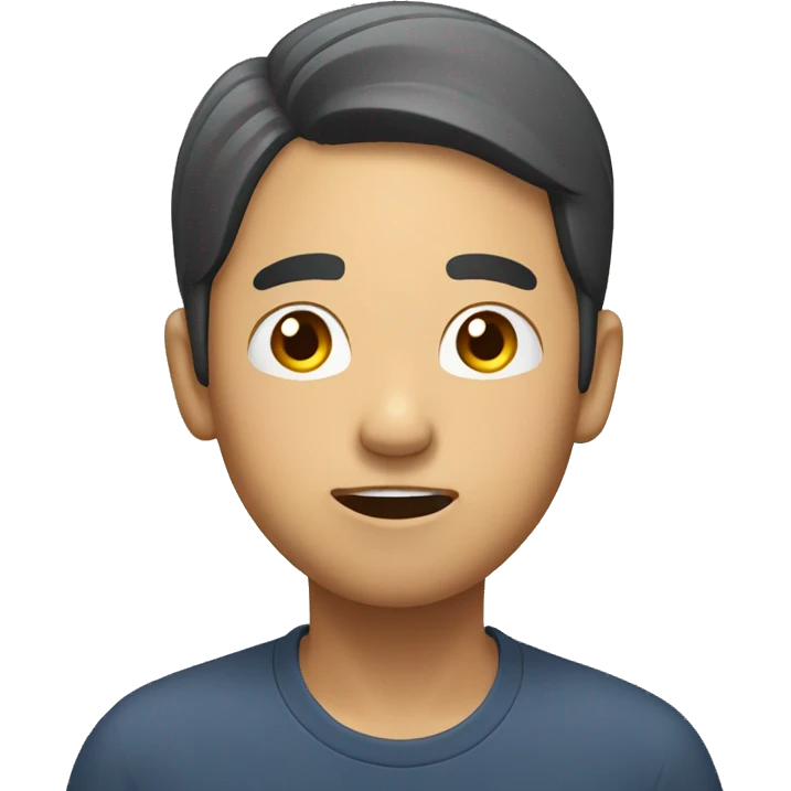 asian man asking a question emoji