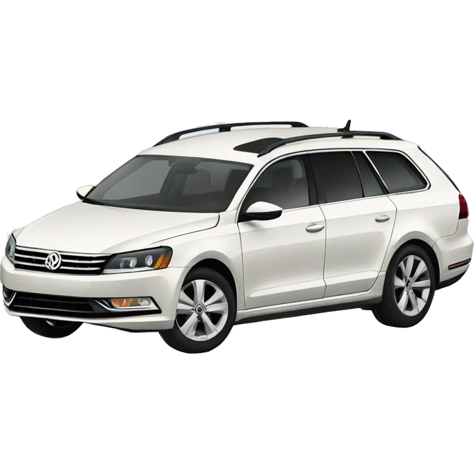 2014 white volkswagen passat wagon emoji