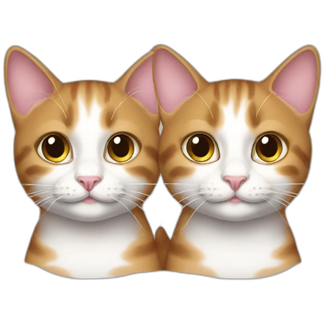 Twin cats emoji