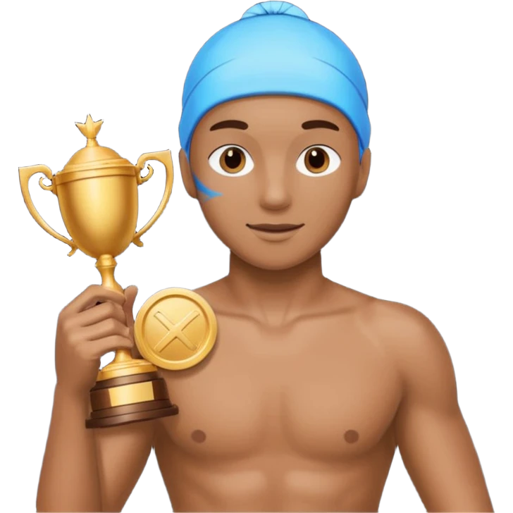 swimmer trophy emoji