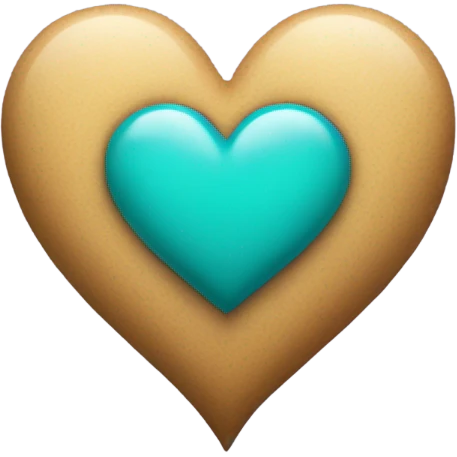 Torquoise heart emoji