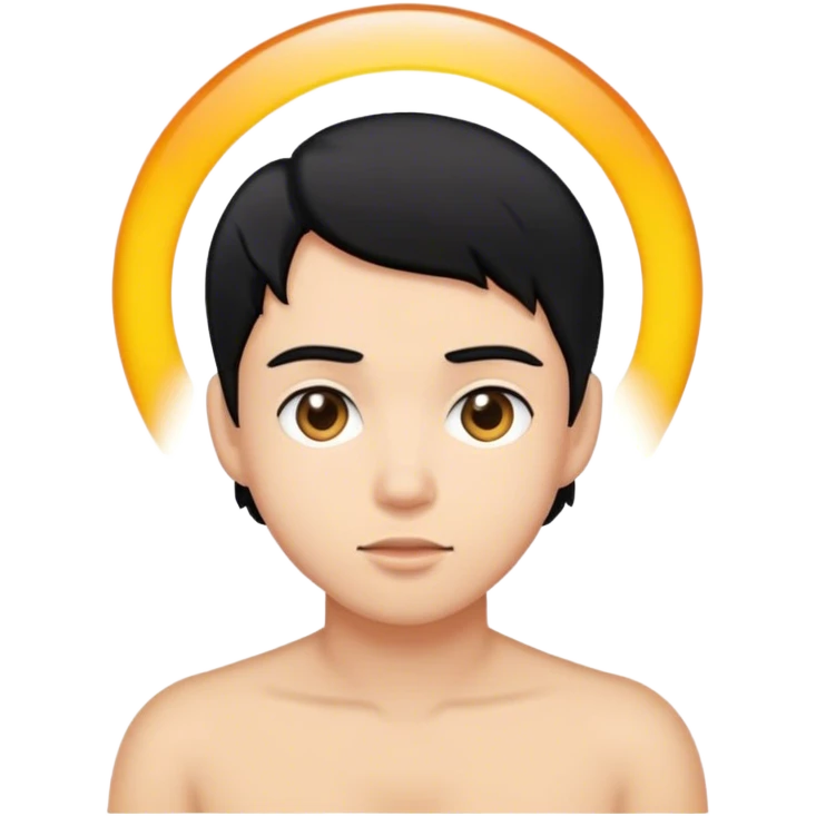 Persona de pelo negro emoji