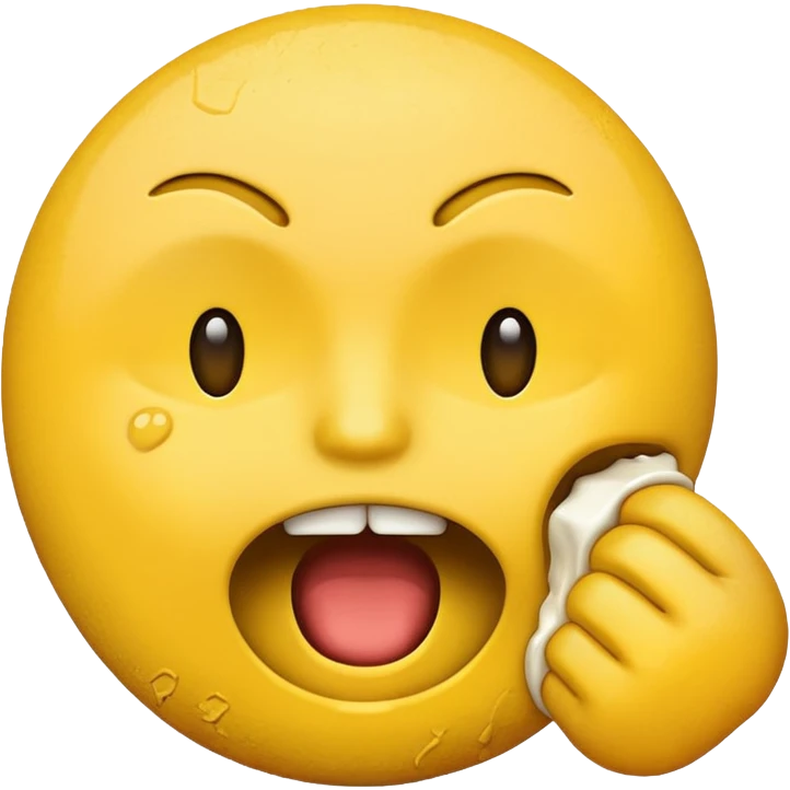 Making an emoji choking itself emoji