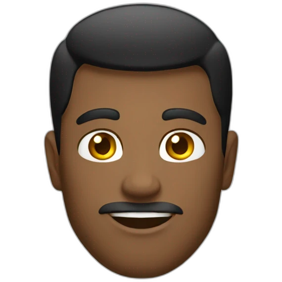 caucasian male black tshirt emoji
