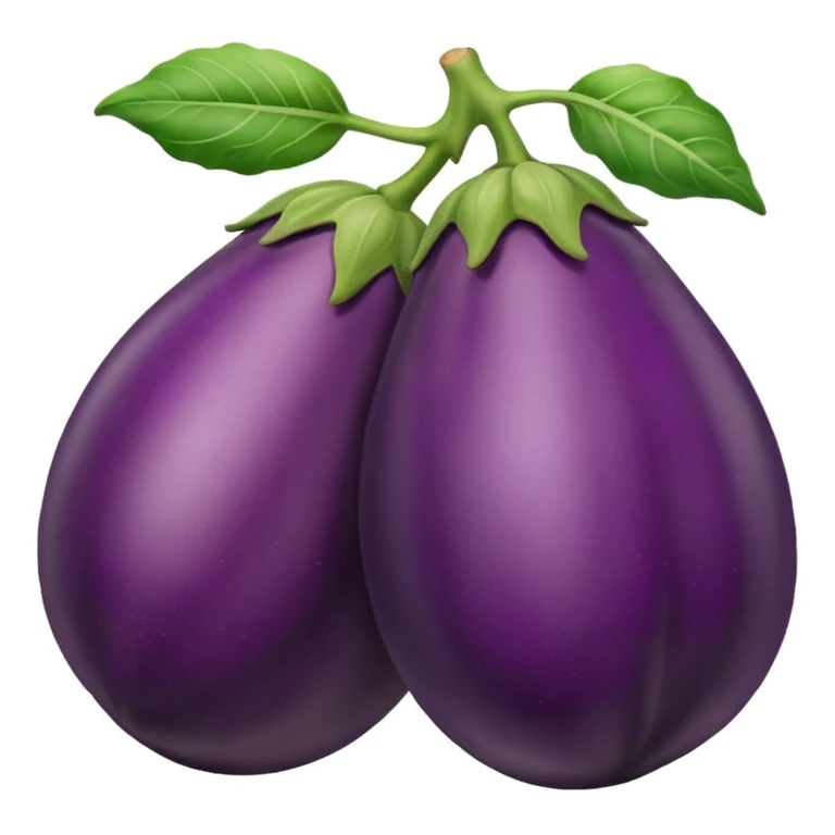 Eggplant And Peach Together emoji