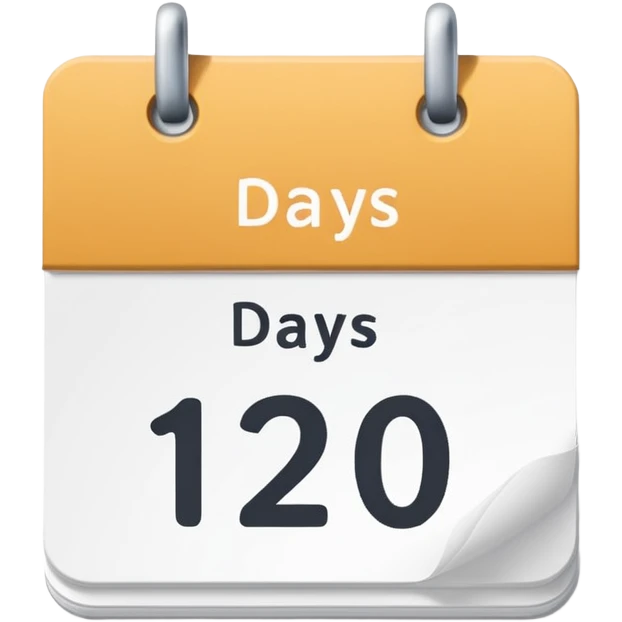 calendar with the text '2 days' emoji