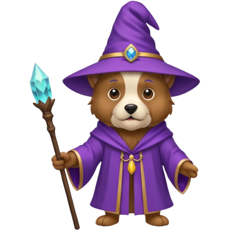 Dog wizard emoji
