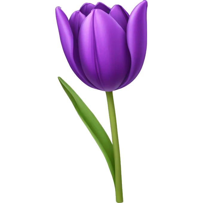 Create a emoji of a purple tulip flower  emoji