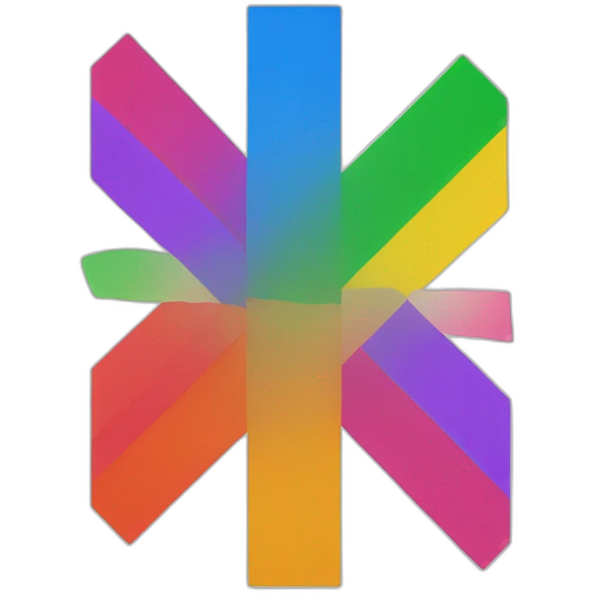 cross over gay flag emoji