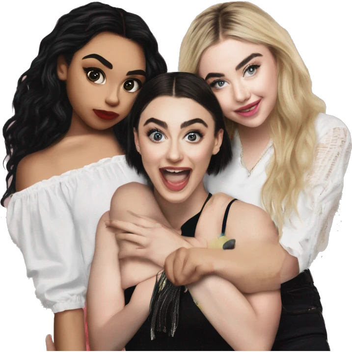 charli xcx, sabrina carpenter, and chappell roan queening out emoji