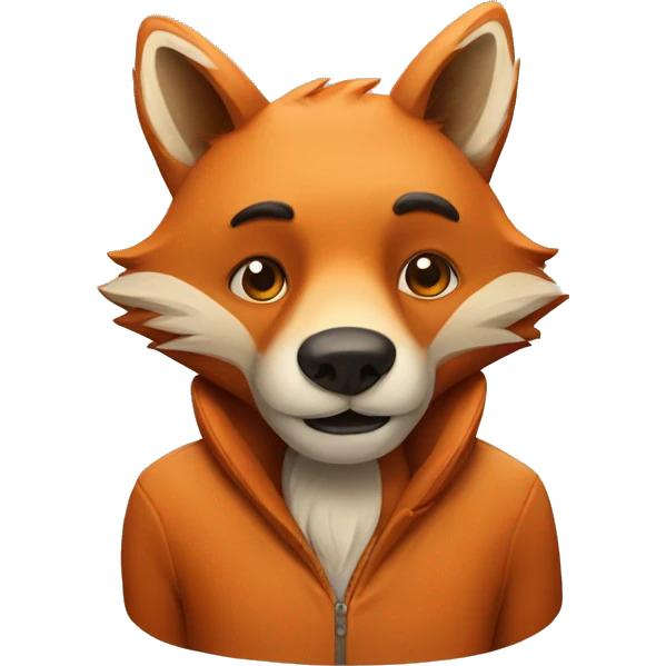 A fox and a bear emoji