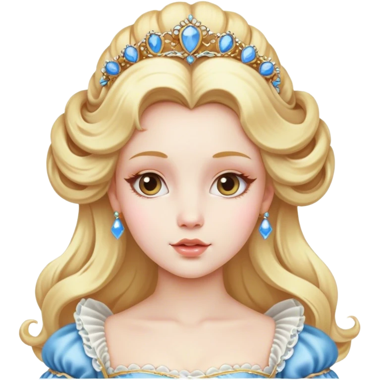Rococo princess blonde Barbie  emoji