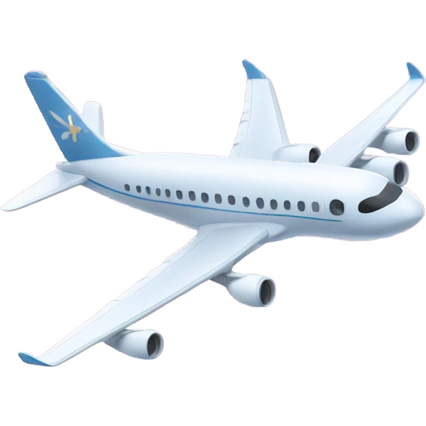 Plane with snow emoji