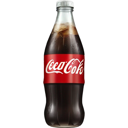 Diet Coke bottle with a bow wrapped around it emoji