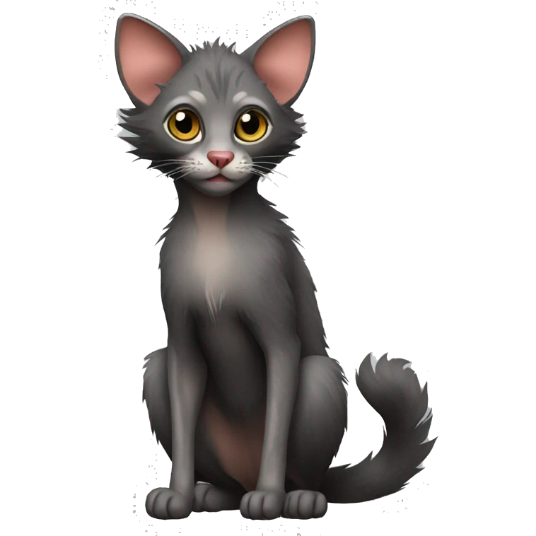 Lykoi Cat full body emoji