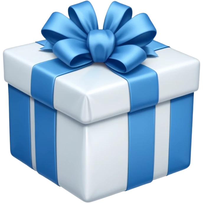 blue white present emoji