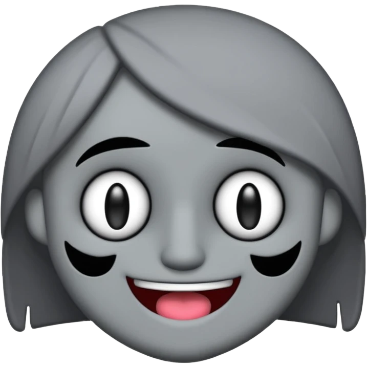 Spamton from Deltarune as a winking emoji, playful and chaotic emoji