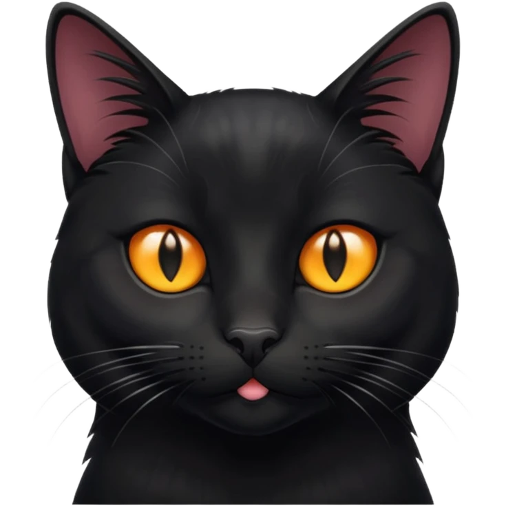 Solin wäre ein Kater mit nachtschwarzem, glänzendem Fell, kräftig gebaut und zugleich von seltener Eleganz. Sein Blick – tief und warm – scheint in die Seele zu führen, während seine Bewegung lautlos ist wie ein Schatten, der sich still an die Seite schmiegt.ihn nichts auf der Welt erschüttern. emoji