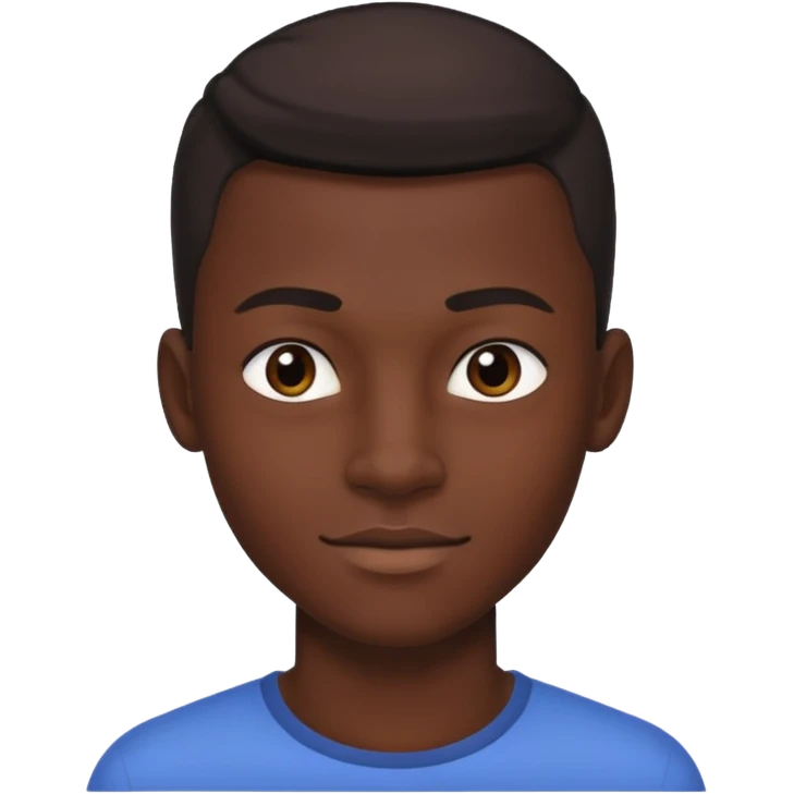 Black darkskin seventeen man   emoji