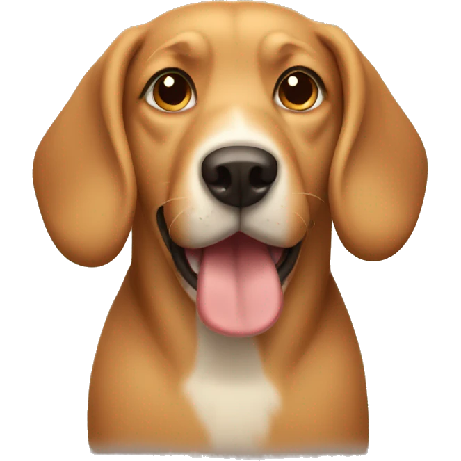 Tan dog emoji
